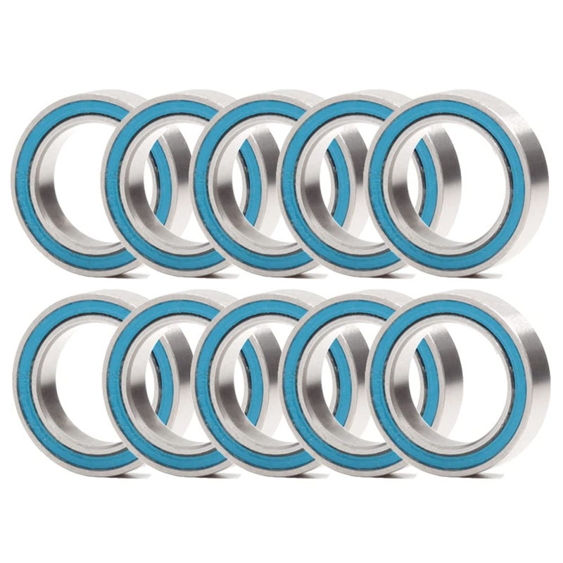 FUSHIBEARING 6700-2RS Ball Bearing 10x15x4mm,ABEC-3 10x15 6700-2RS Blue Rubber Sealed Ball Bearings (Pick of 10pcs) - Image 1
